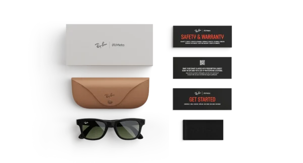 Ray-Ban Meta Wayfarer (Gen 1) Shiny Black AI Glasses with Green Lenses - Εικόνα 5